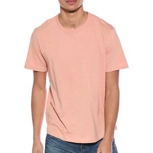 Onia slub scallop tee Men's Peach T-Shirt dusty pink